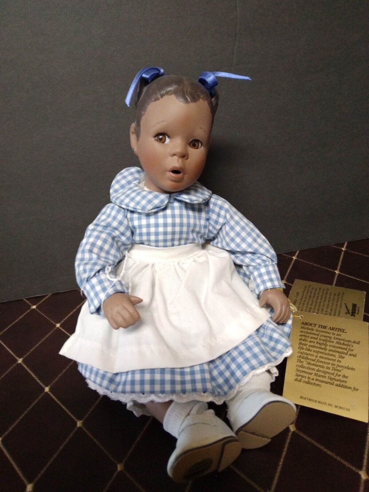 VERY RARE Porcelain Art Doll -African American-NEW w/Tags 