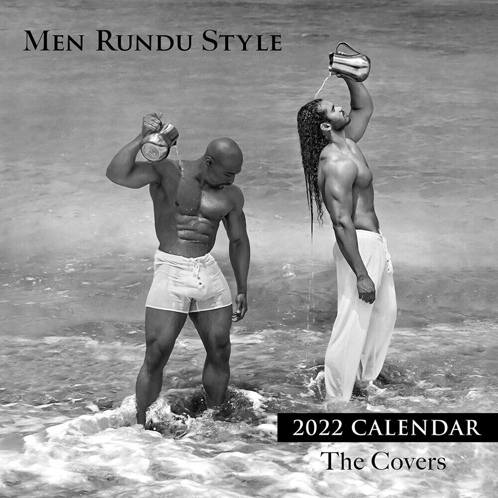 2022 Rundu Male Wall Calendar, 12” x 12”, Images of the Male Body; Hot Black Men