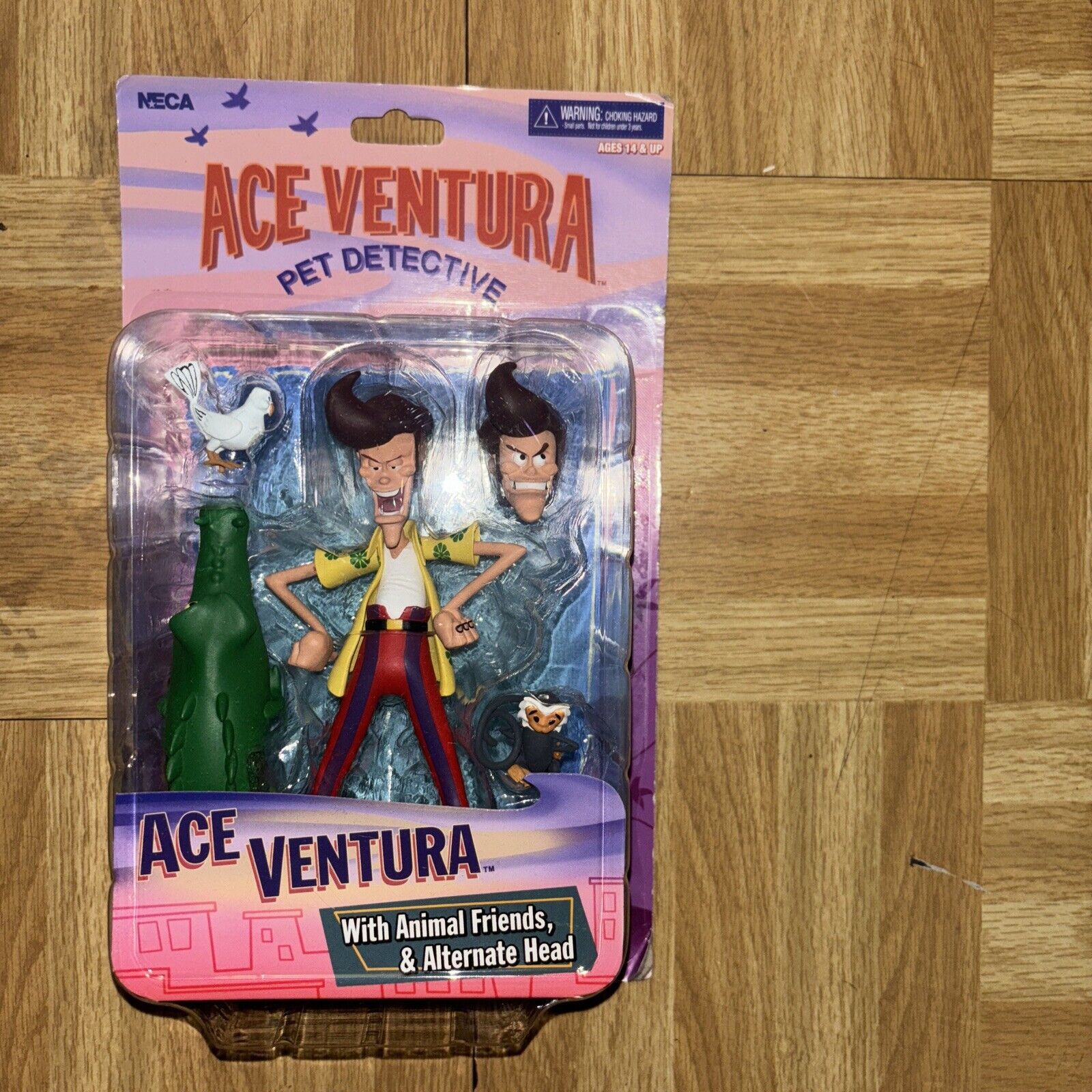 Ace Ventura Pet Detective with animal friends and alternate head. New (#1C