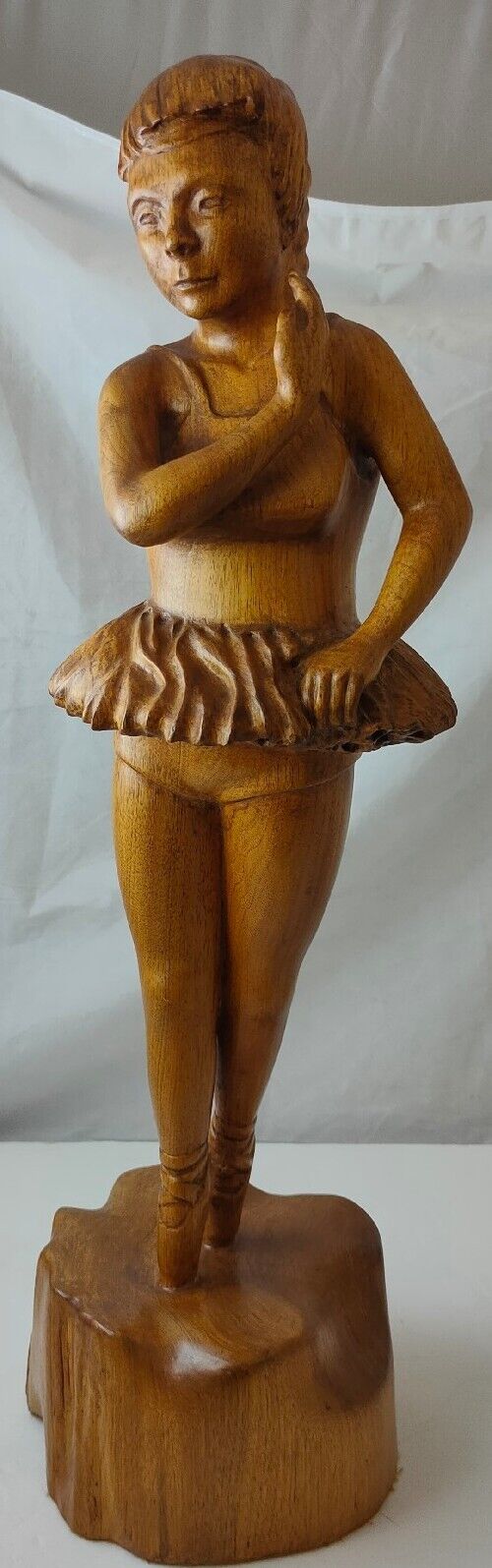Vintage J. Keyes Sculpture - Ballerina Handmade Wooden  Size 24in* 7in* 7in
