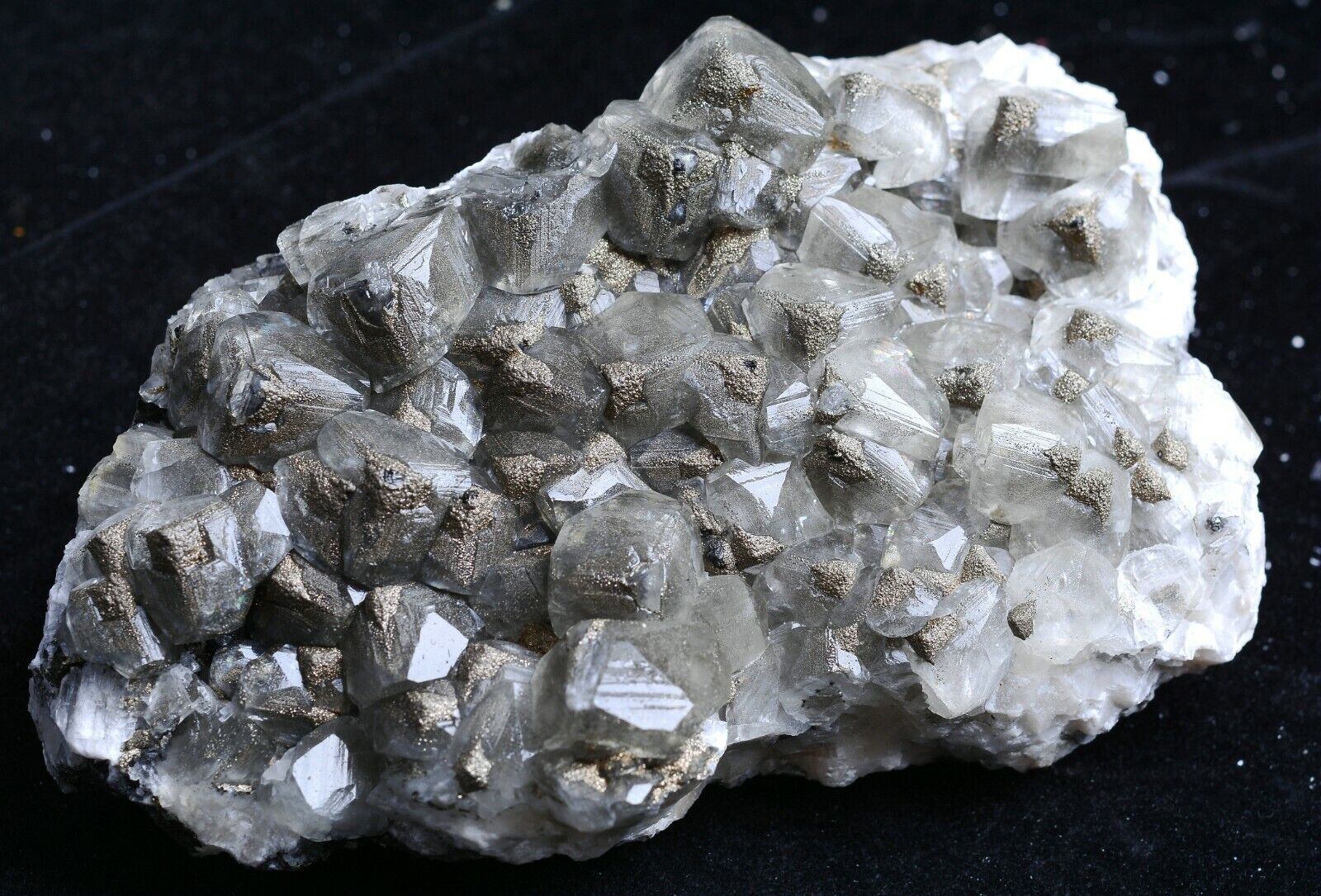 986g Natural Rare Calcite “Benz” & pyrite Symbiotic  Mineral Specimen