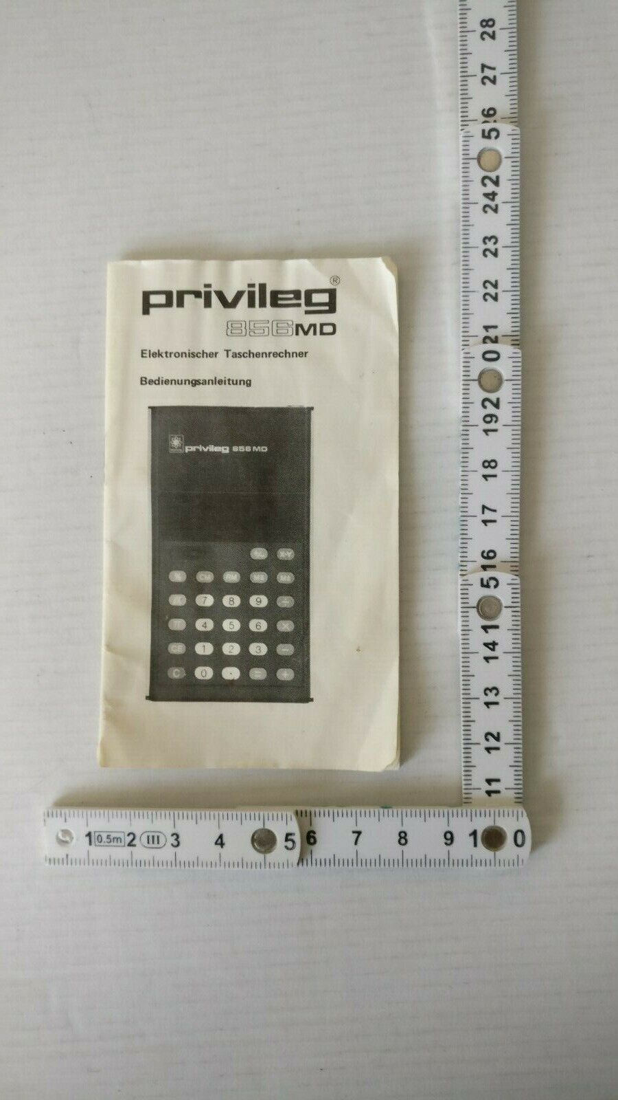 Privileg 856MD electronic calculator user manual guide of use German language