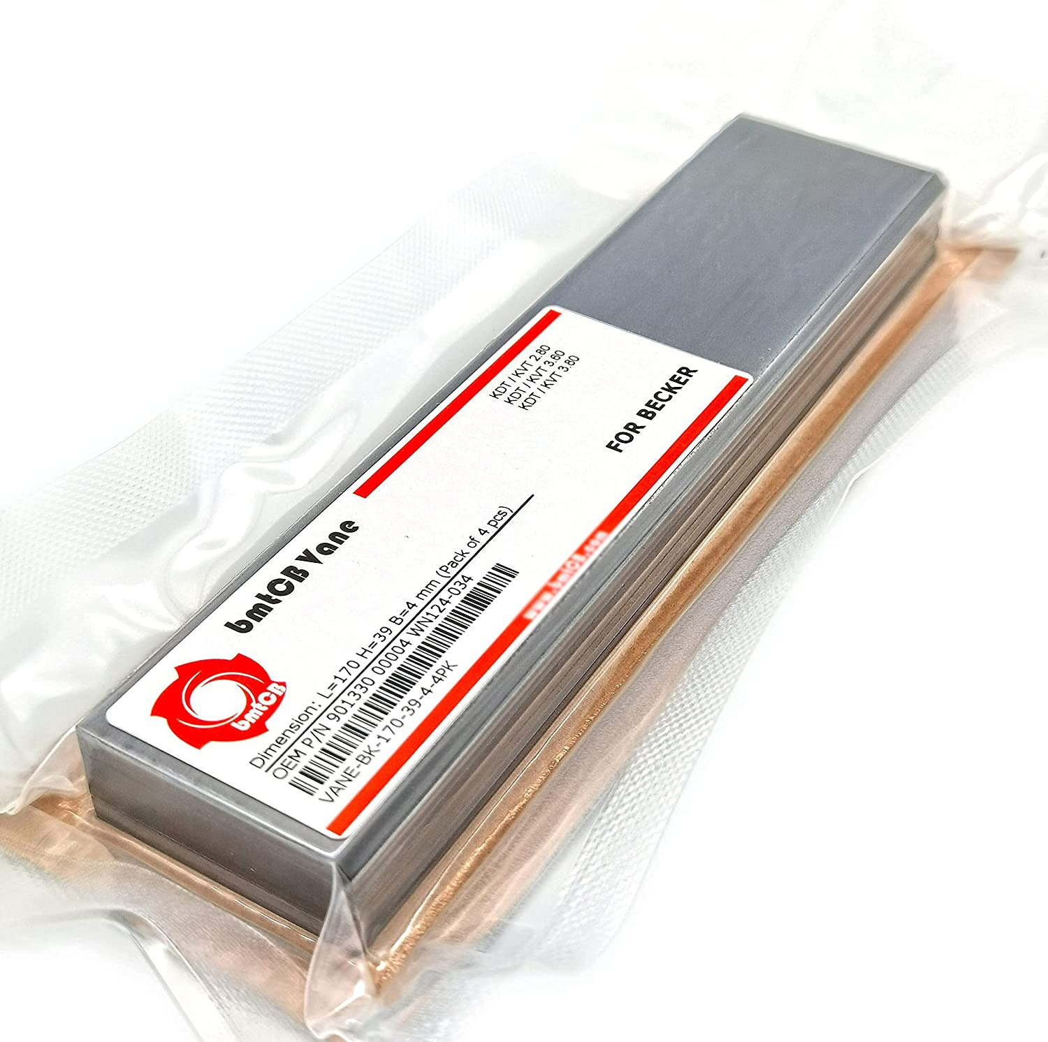 Bmtcb Carbon Vane 4Pcs PM Kit for Becker Pump Picchio2200 KDT2.80 KDT3.60 KDT3.8
