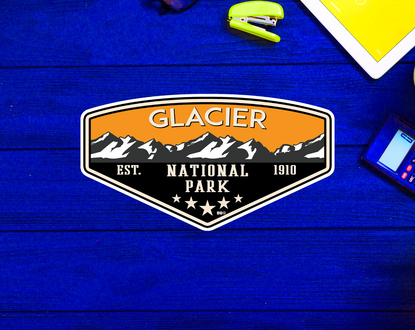 Glacier National Park Decal Sticker 3.75\
