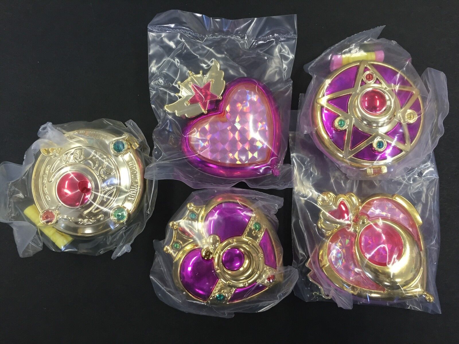 Sailor Moon Change Makeover Compact Mirror 5 Sets SailorMoon Bandai JAPAN