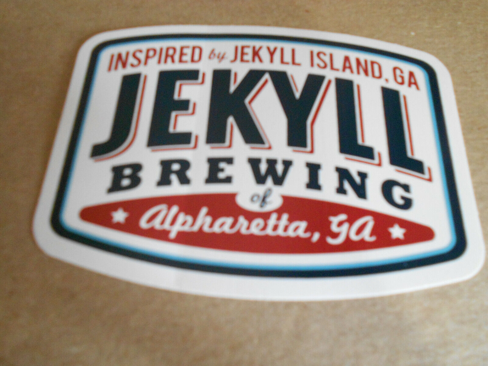 2 JEKYLL BREWING Georgia STICKER decal craft beer brewery-perfect / new