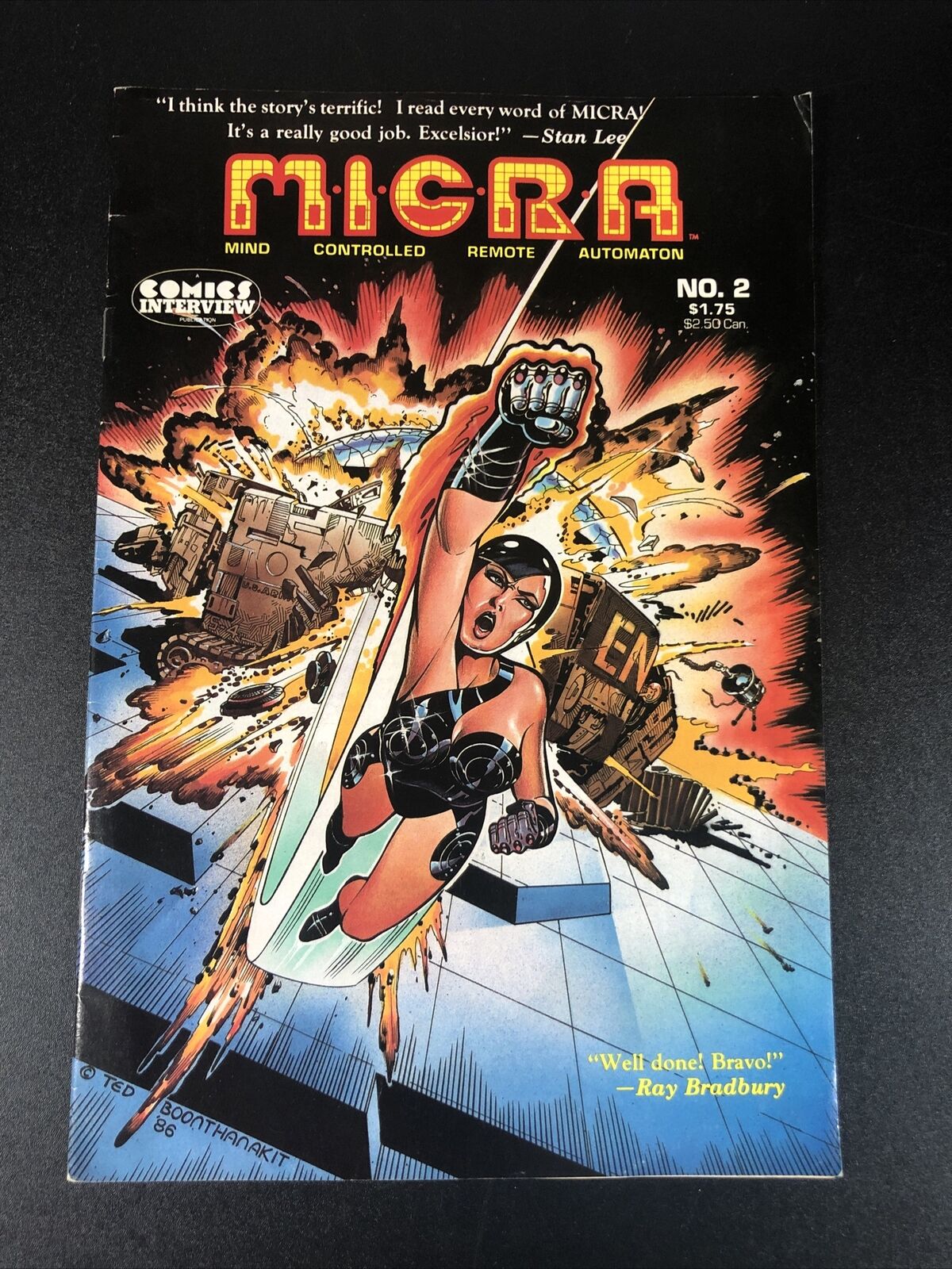 MICRA #2 Mind Controlled Remote Automation 1987 Comic Elfquest Space Ark on back