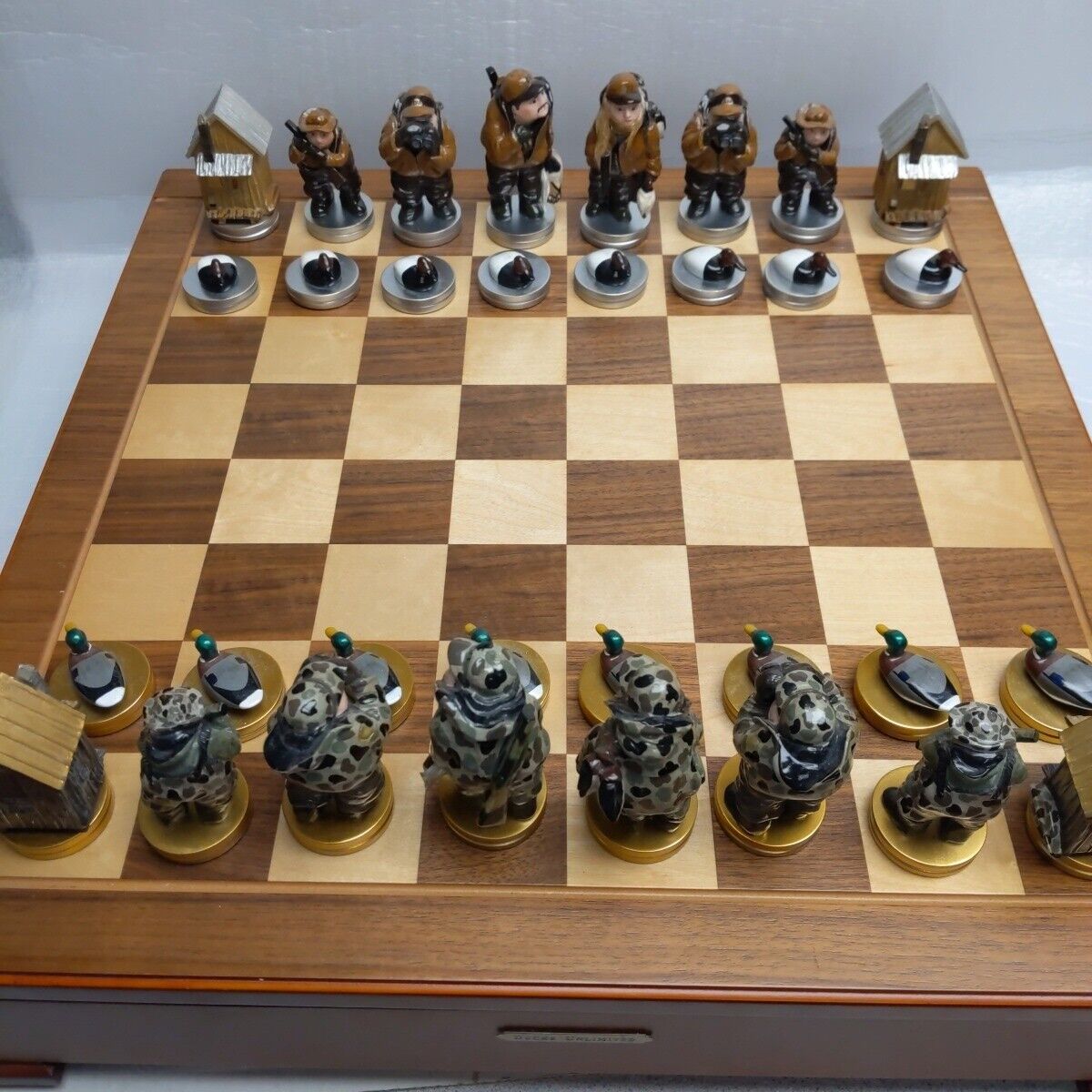 Ducks Unlimited Large Chess Set Collectors Edition Rare 2005-2006