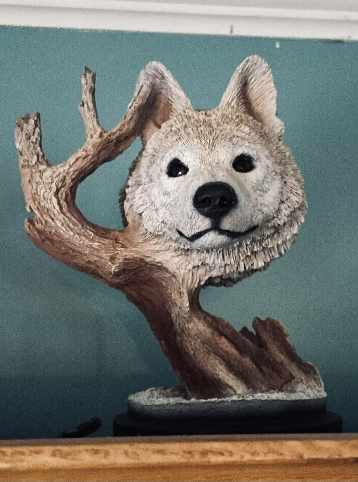 Rick Cain “Arctic Heir” White Wolf Sculpture Limited Edition See Pictures
