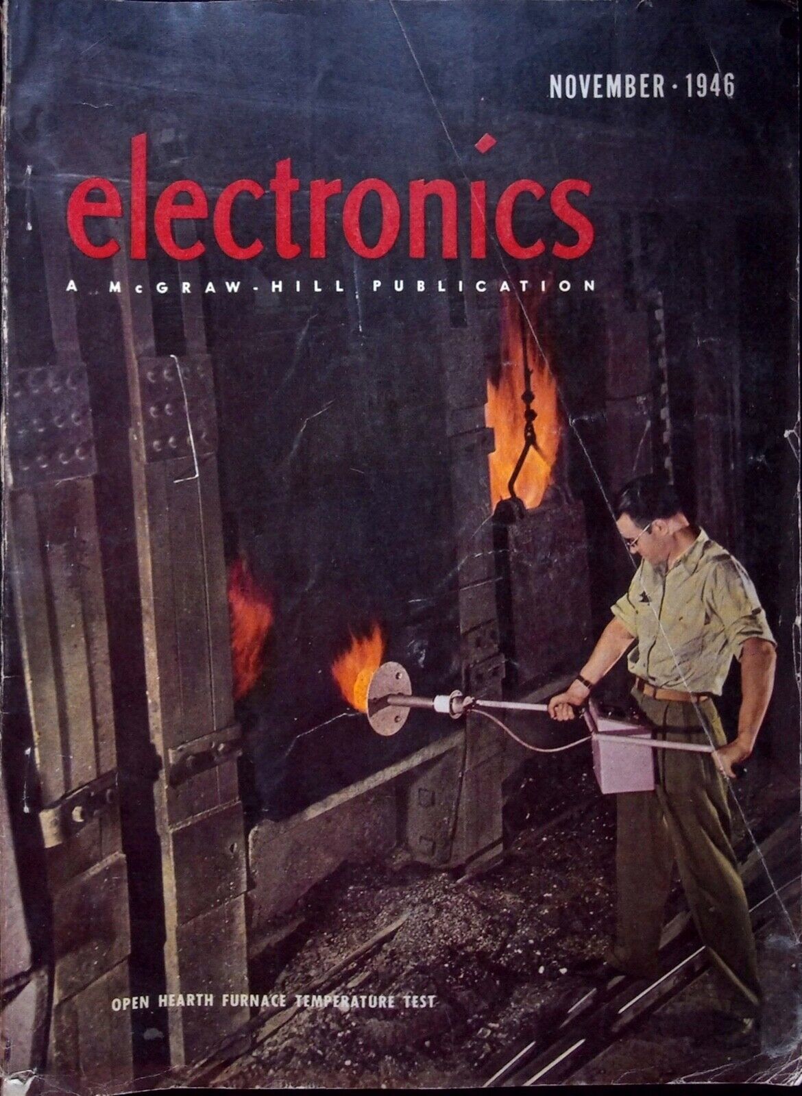 FLAME RADIATION MEASURING INSTRUMENT - ELECTRONICS MAGAZINE, NOVEMBER 1946