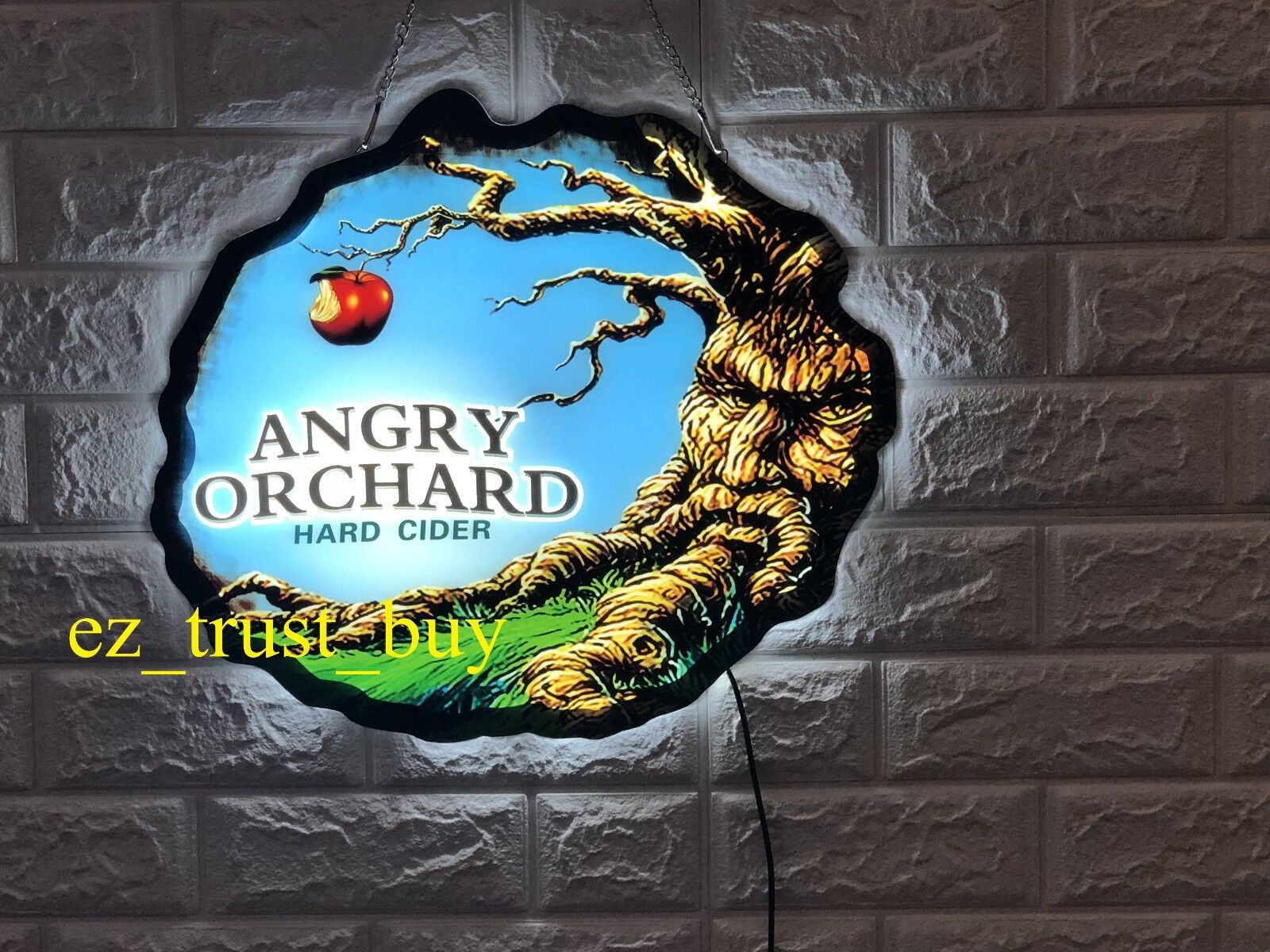 Rare New Angry Orchard Hard Cider Beer Logo Bar LED 3D Light Lamp Neon Sign 17\