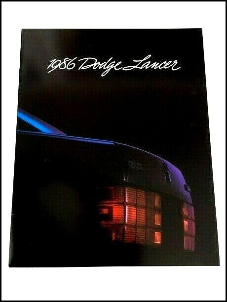 1986 Dodge Lancer 18-page Original Car Sales Brochure Catalog