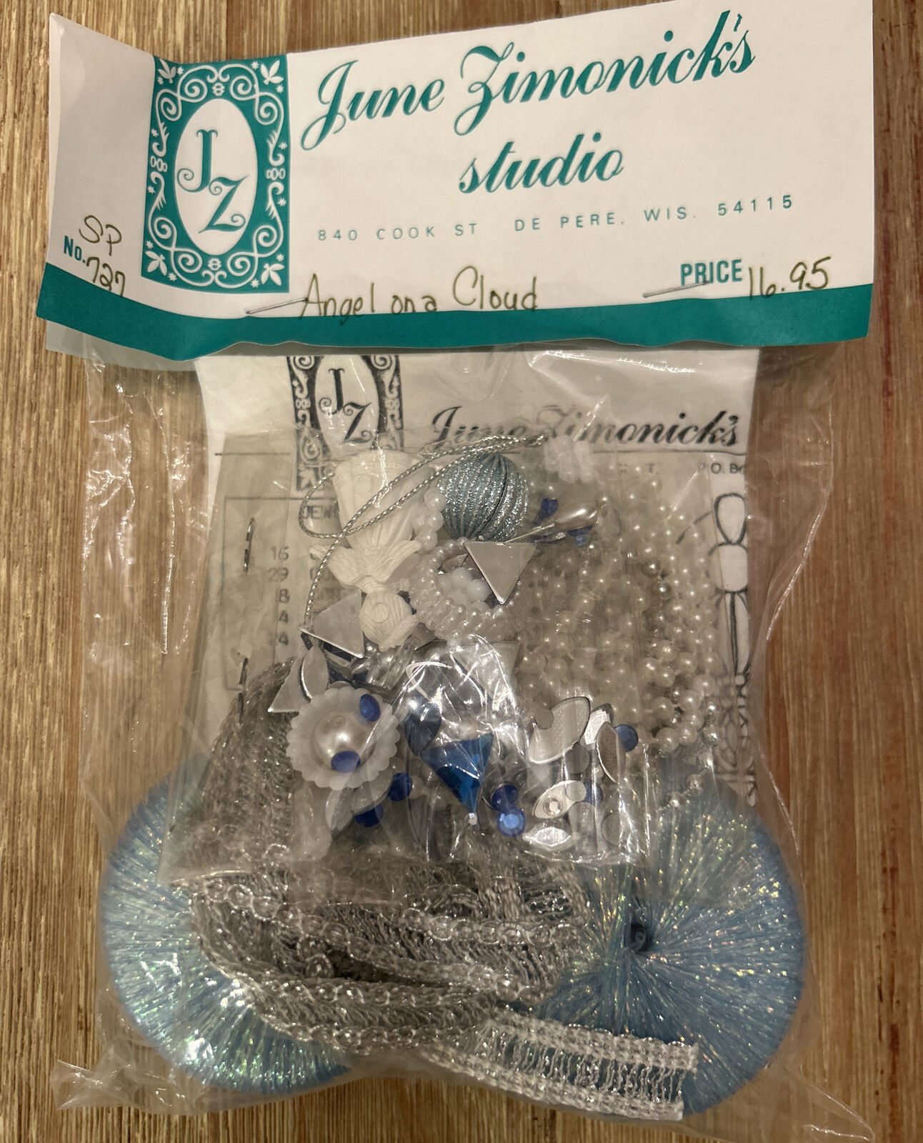 June Zimonick Ornament Kit ANGEL ON A CLOUD SP727 NEW Christmas