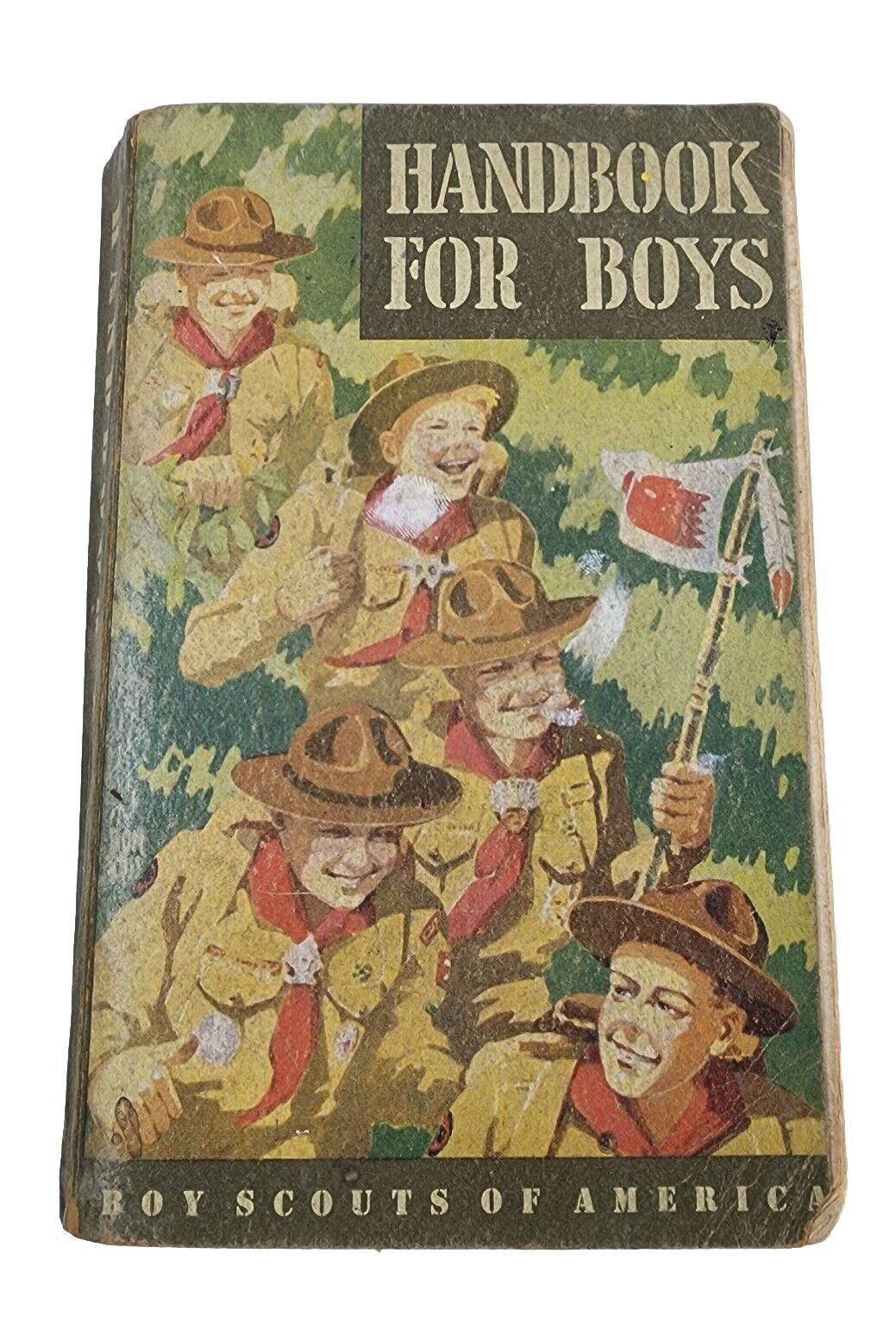 Vintage Boy Scouts, Handbook for Boys 1949, Great Advertisements in the book