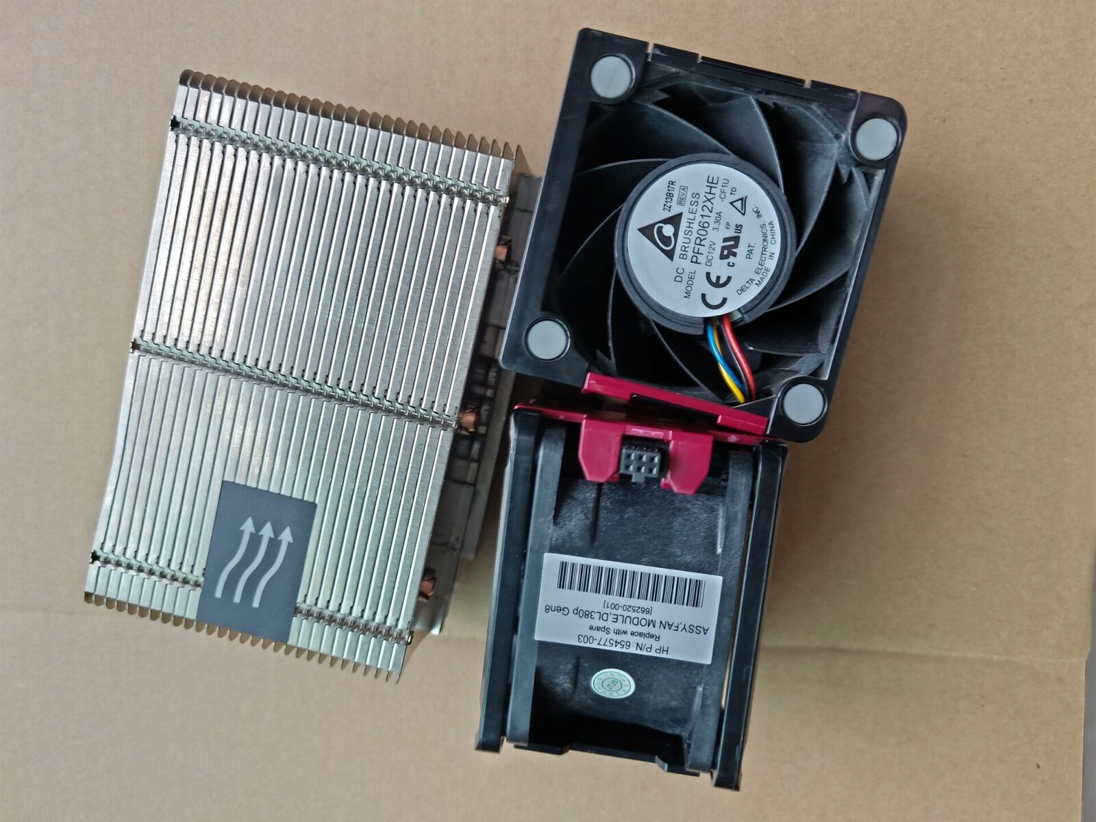 HP DL380 DL380p G8 Xeon V2 CPU Kit, Heatsink 662522-001 & 2 Fans 654577-001