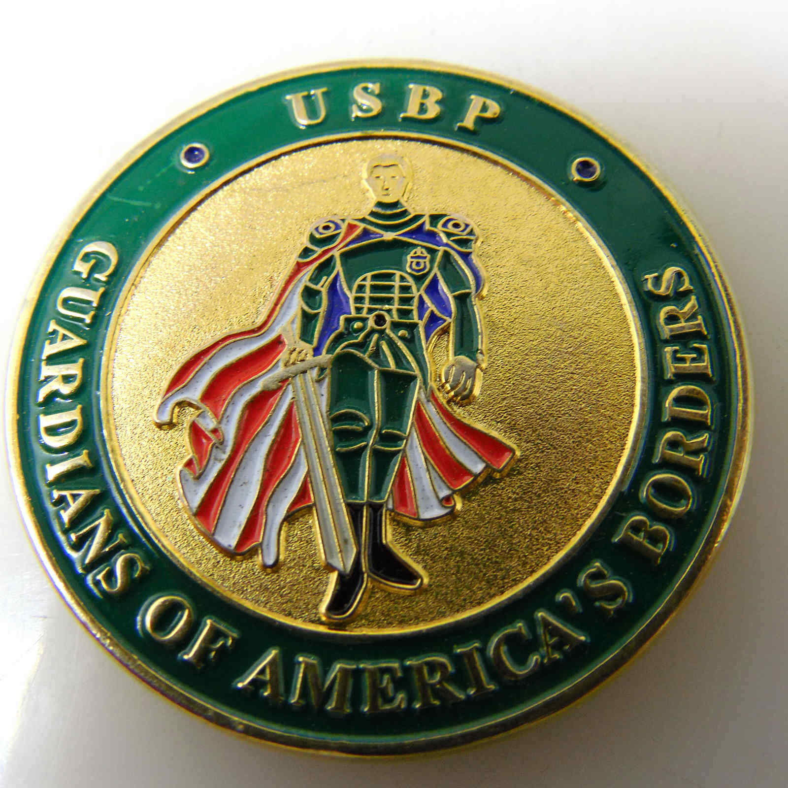 U.S. BORDER PATROL GUARDIANS OF AMERICA BORDERS USBP CHALLENGE COIN
