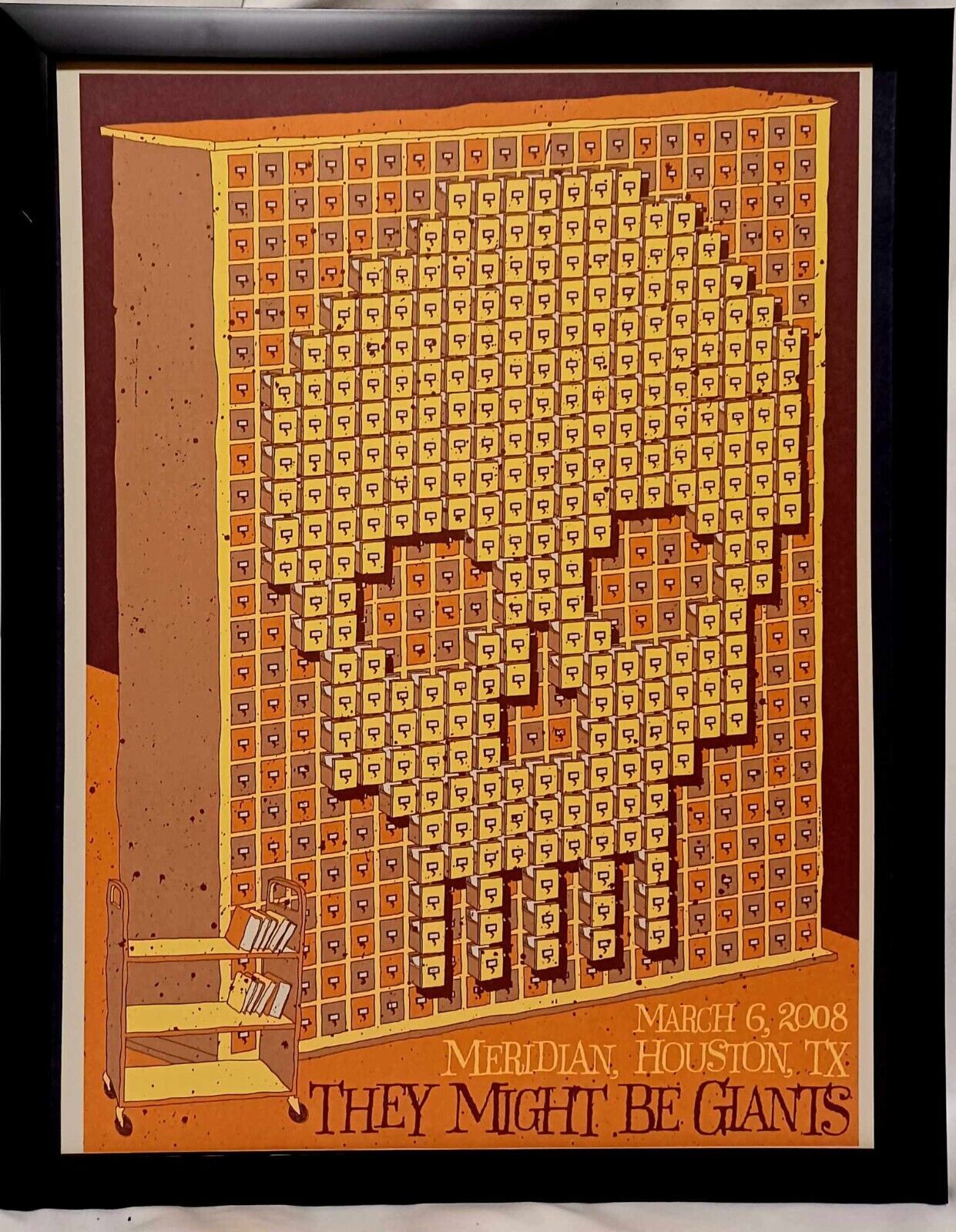 THEY MIGHT BE GIANTS 2008 Houston 11x14 FRAMED Vintage Concert Poster Art Print