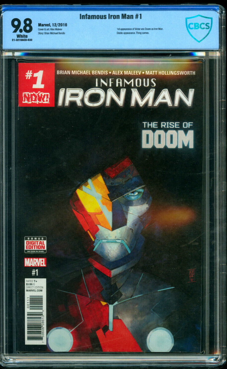 Infamous Iron Man #1 CBCS 9.8 1st App Appearance Tony Stark AI CGC Marvel Comics