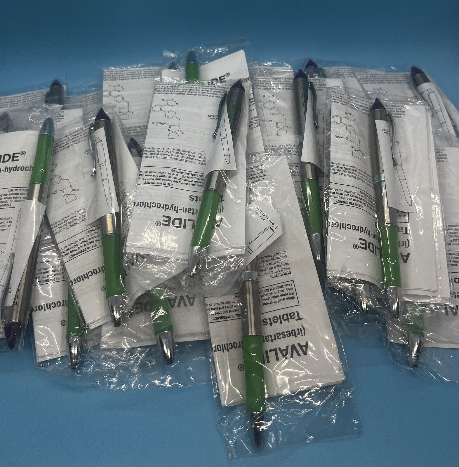 Avalide Drug Rep Pens.  24 Pens~In Packages, Metal Twist To Open