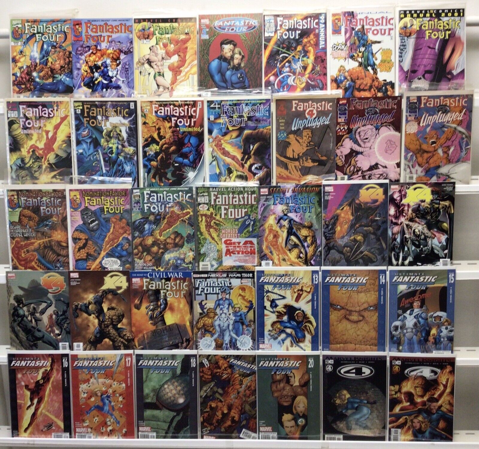 Marvel Comics Fantastic Four Comic Book Lot Of 35 Issues