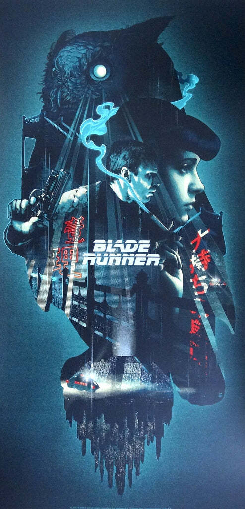 John Guydo Blade Runner Variant Print Poster Mondo Artist Bottleneck RARE