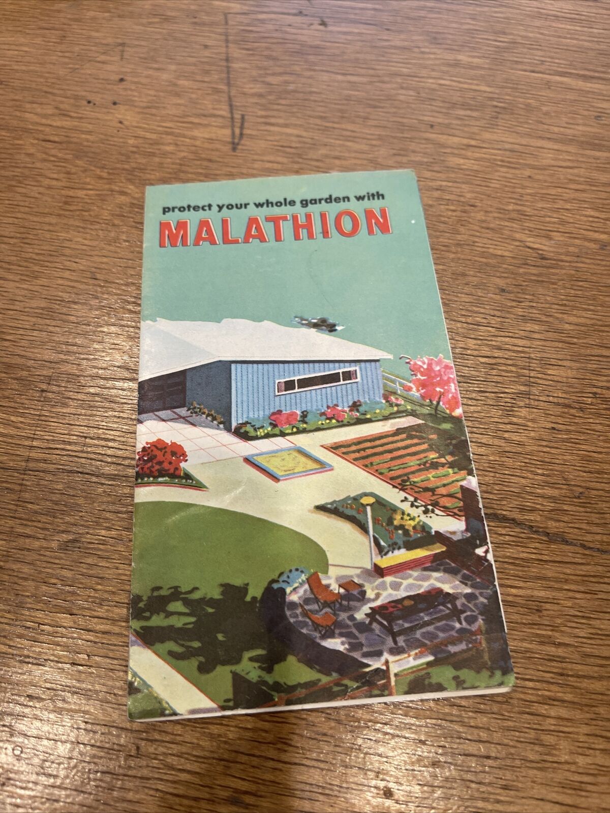 1957 Malathion Pesticide Vintage 6-panel Brochure *GREAT COLOR GRAPHICS* 
