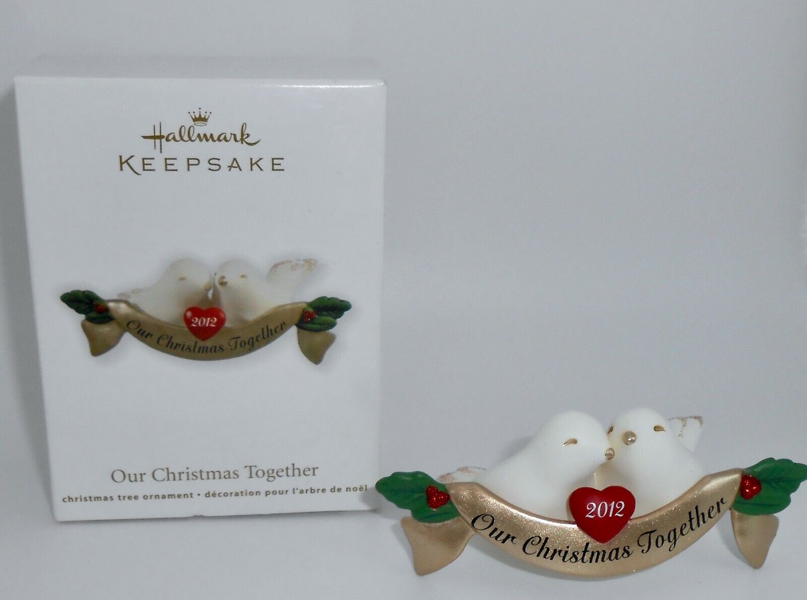 Hallmark Keepsake Christmas Ornament 2012 OUR CHRISTMAS TOGETHER Doves H20