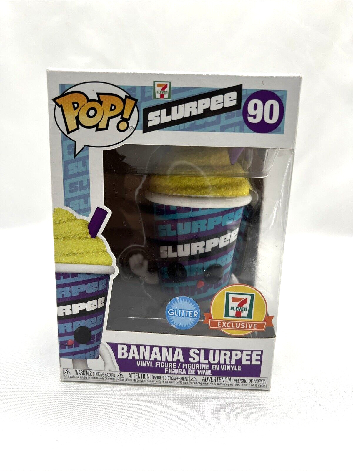 Funko Pop 7-11 Banana Slurpee 7-11 Glitter Exclusive #90