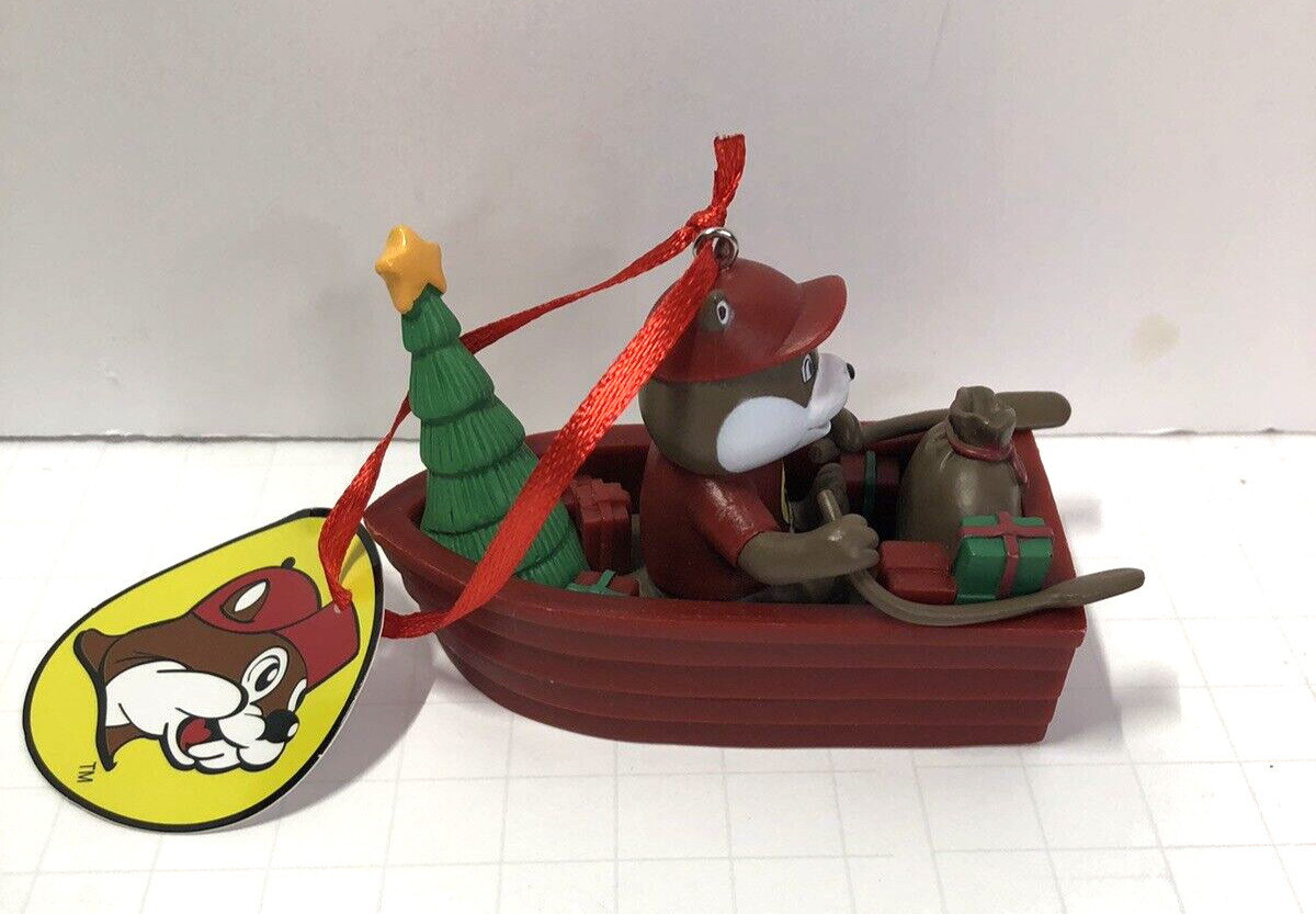 Buc-ee's Bucky Beaver in Rowboat - Christmas Ornament Holiday - Tree,  Gifts