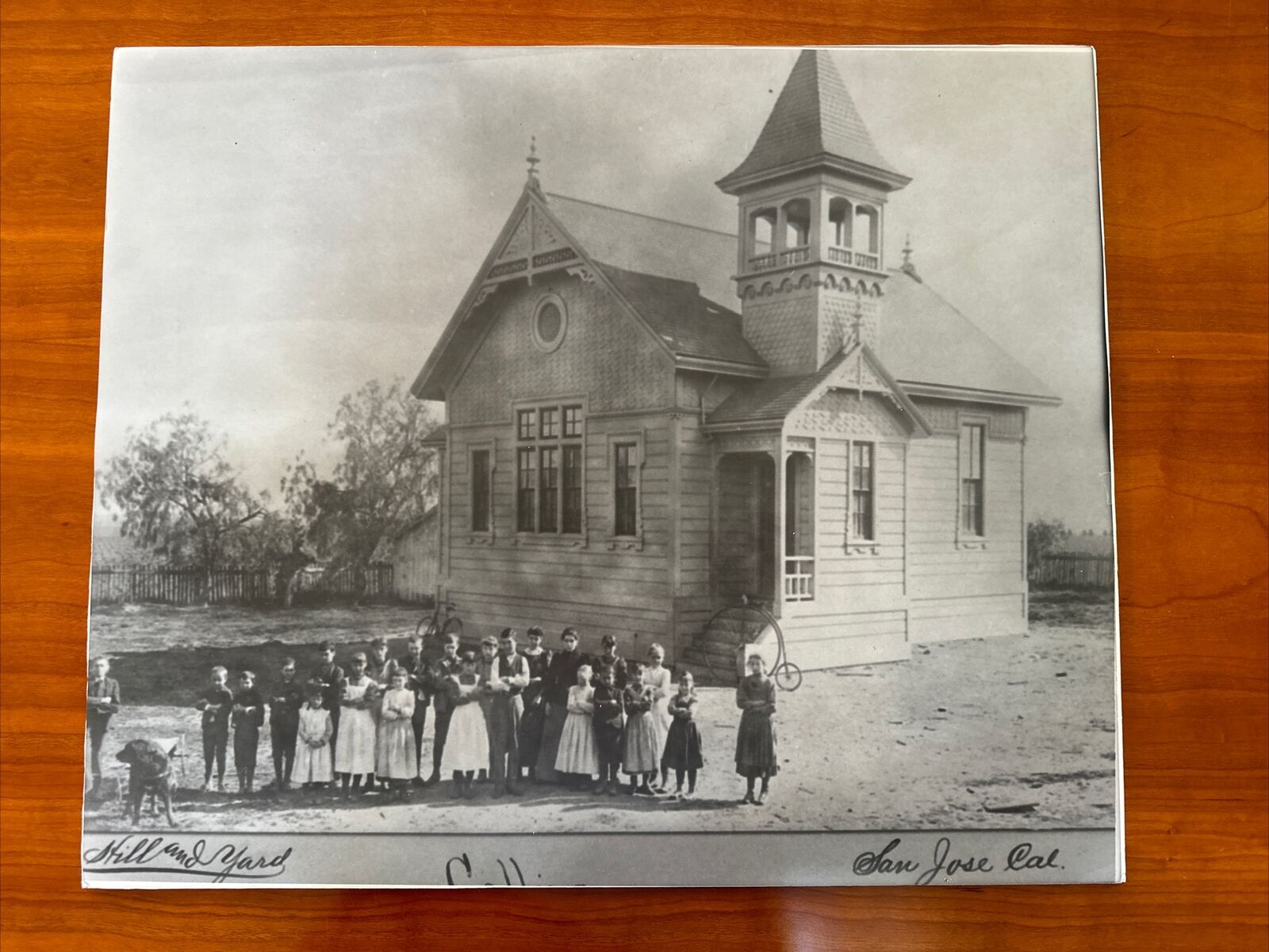 Vintage San Jose CA Doyle School Photograph Reproduction Andrew Hill