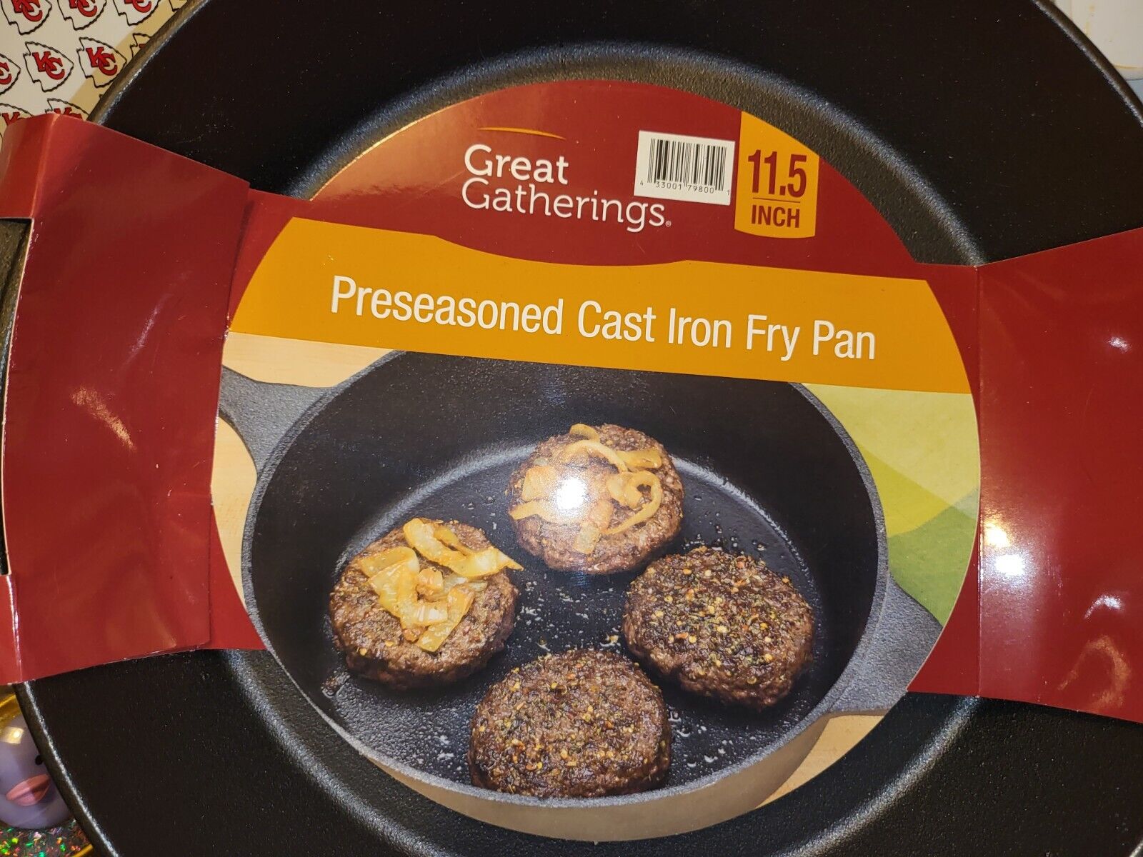 New 11.5 Preseasoned Cast Iron Frying Pan
