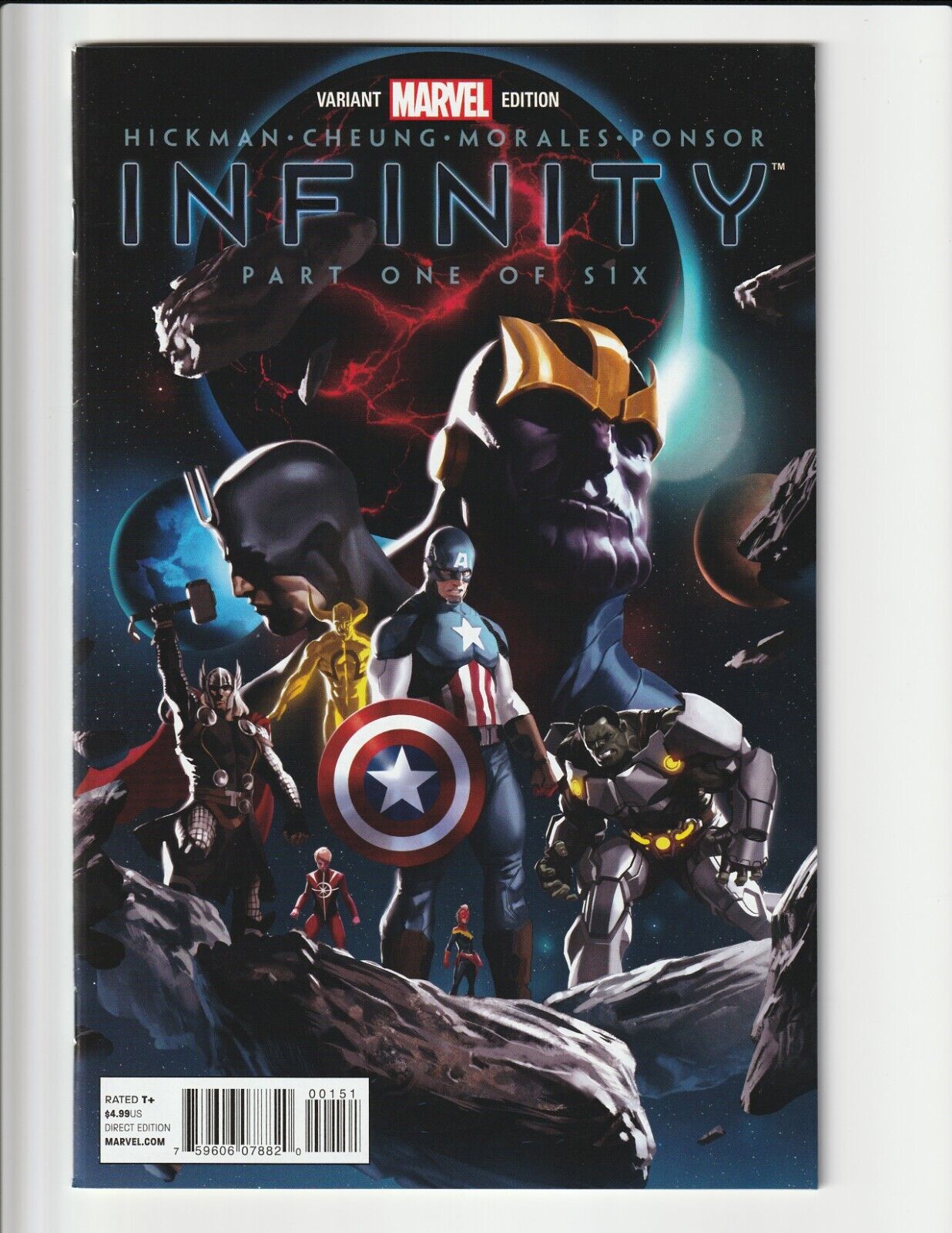 Infinity #1 NM DJURDJEVIC INCENTIVE VARIANT FIRST APPEARANCE OF THE BLACK ORDER