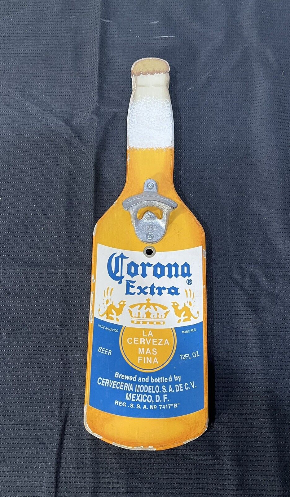 Corona Extra Wooden SIGN Beer Bottle opener Rare Vintage 18\