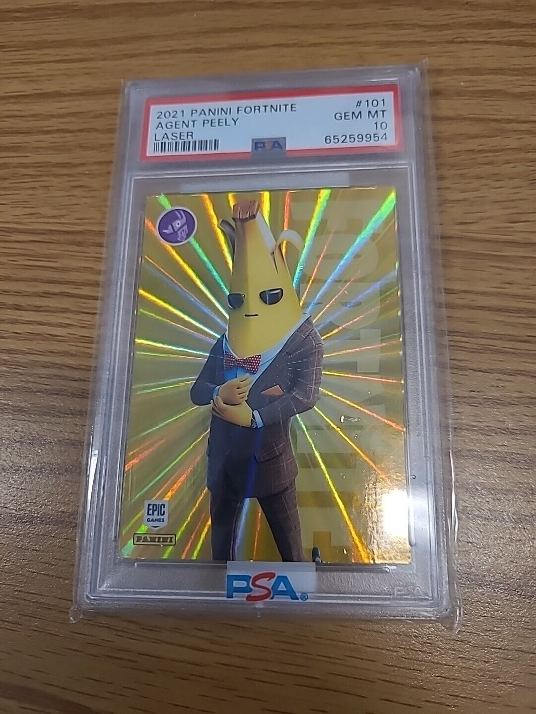 2021 Fortnite AGENT PEELY #101 First Year Laser  PSA 10 🇺🇸 USA Print