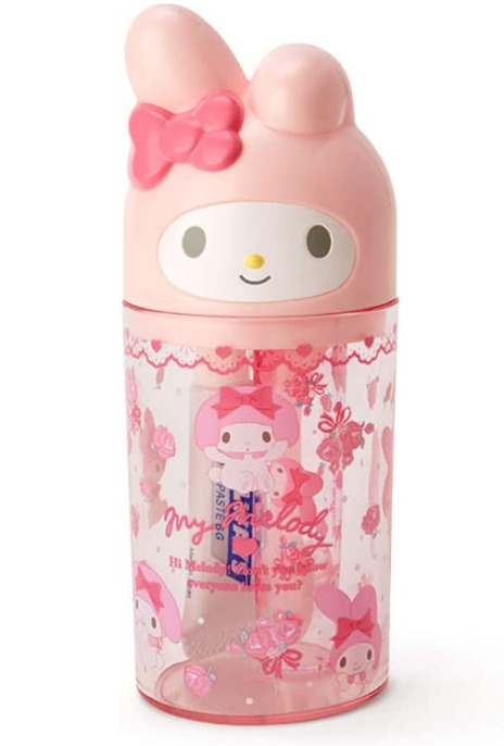 JAPAN Sanrio My Melody Toothbrush Rabbit Pink Dental Cup Toothpaste Travel Set