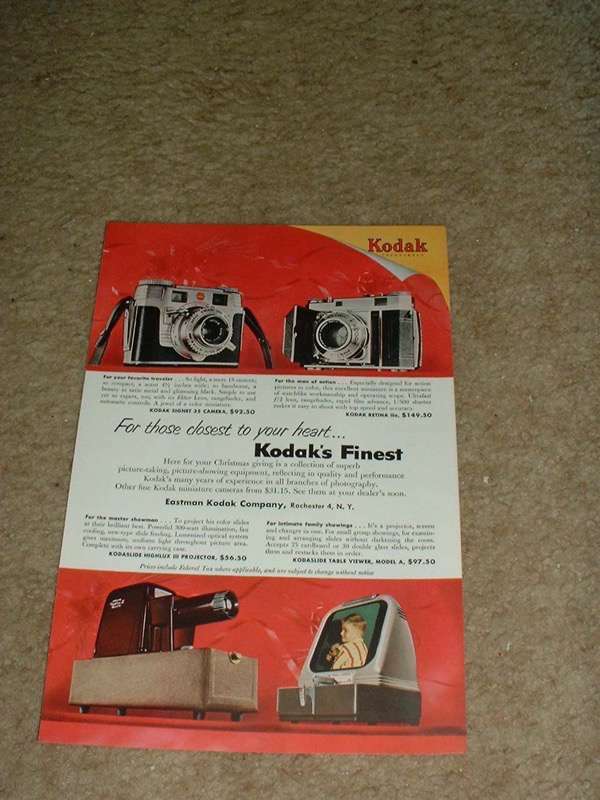 1953 Kodak Camera Ad, Signet, Retina IIa
