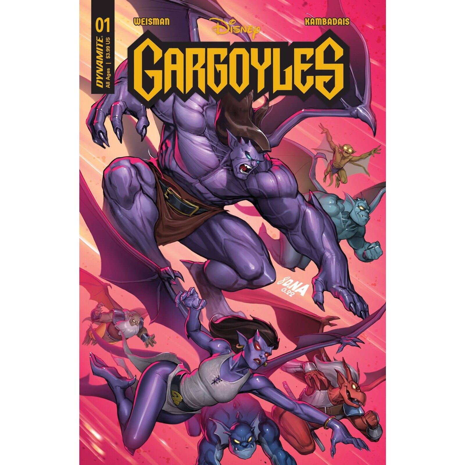 Gargoyles (2022) 1 Variants | Dynamite Entertainment / Disney | COVER SELECT