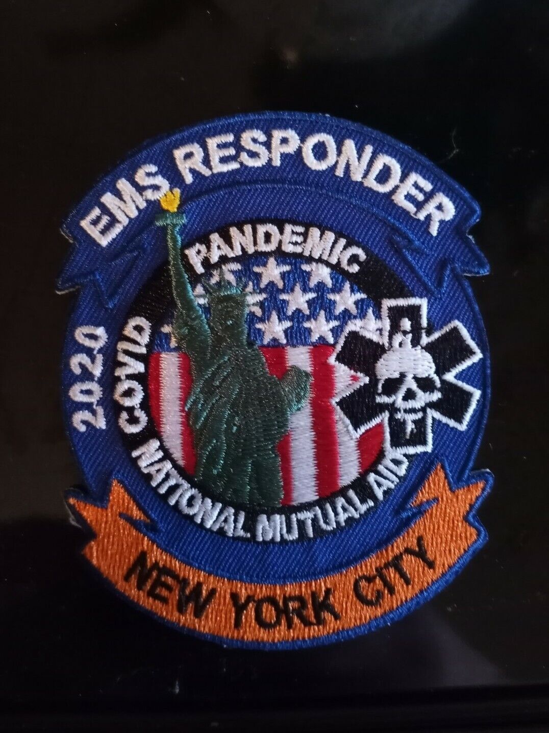 NYC EMS Patch first responders, EMT firefighter, Medic, New York city deployment