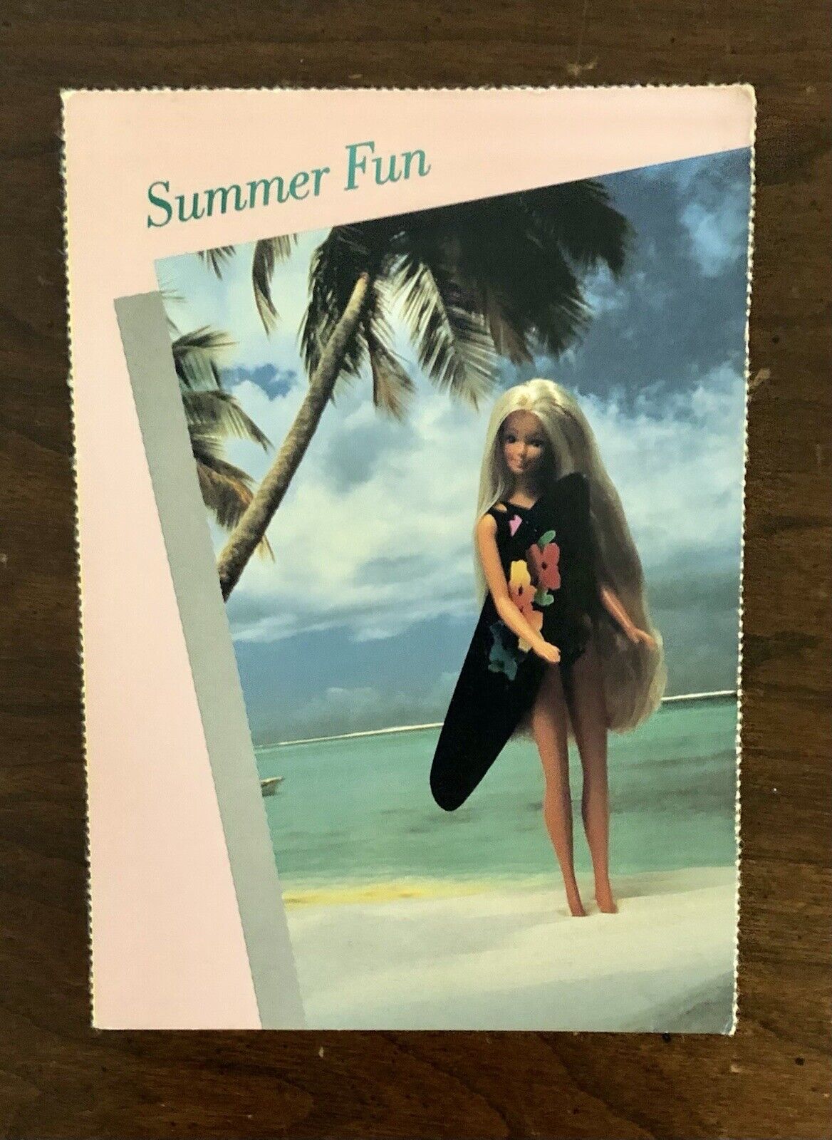 Barbie Magazine Summer Issue Surfer Barbie Postcard 1986