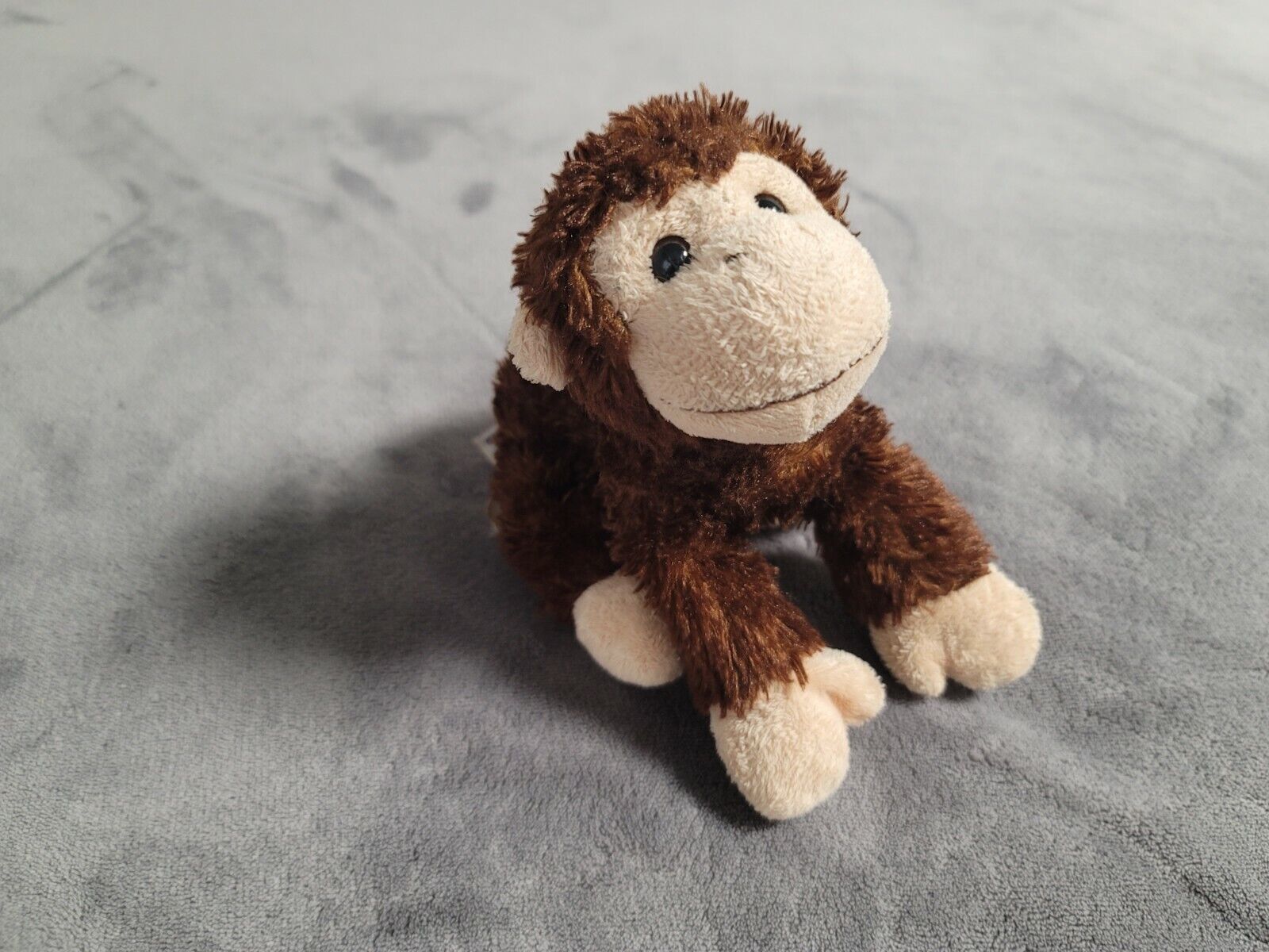 Aurora Chimp Plush Monkey Soft Brown Stuffed Animal 7” Long Soft Toy