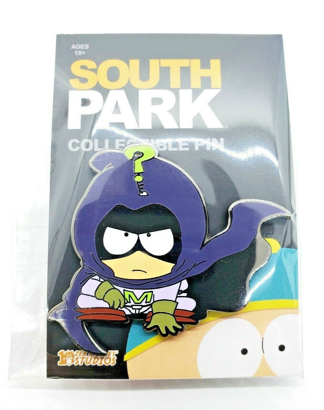 South Park Mysterion Kenny enamel pin Zen Monkey Studio