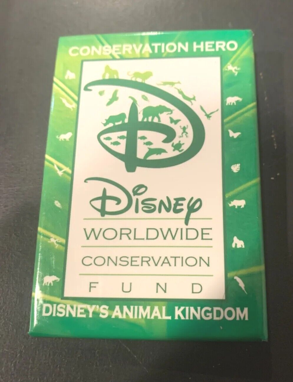 Disney Parks Worldwide Conservation Hero Pin Button. The Land At Epcot Green. 