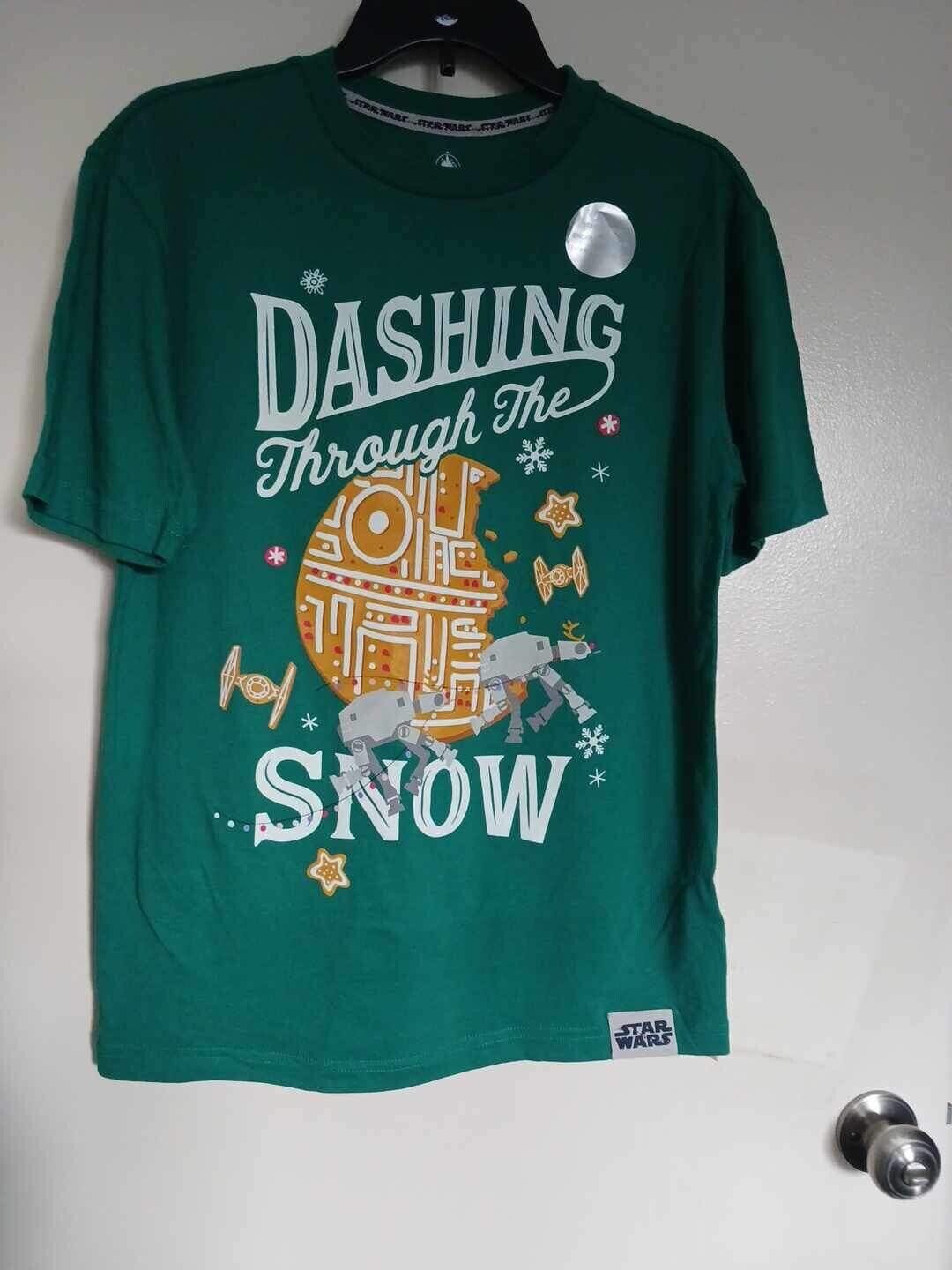 Disney Parks Star Wars Dashing Through The Snow AT-AT Holiday Shirt size  XS