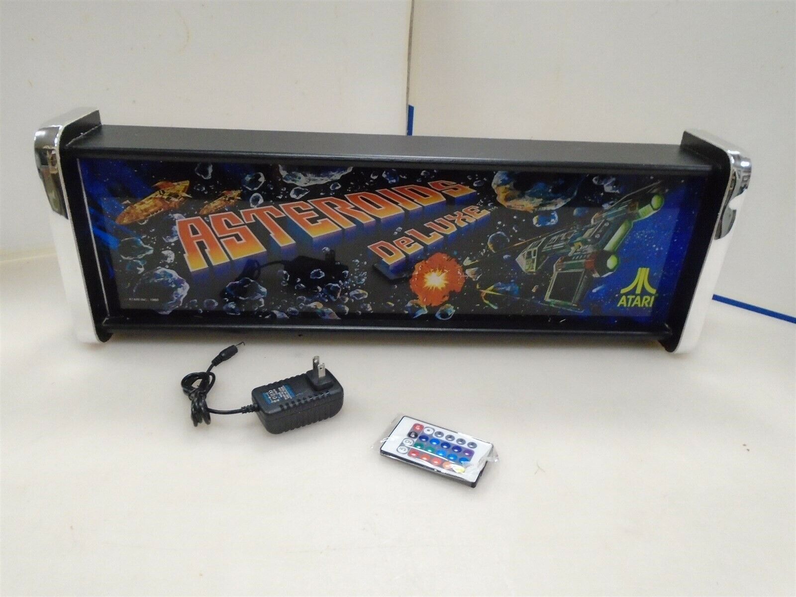 Asteroids Deluxe Marquee Game/Rec Room LED Display light box