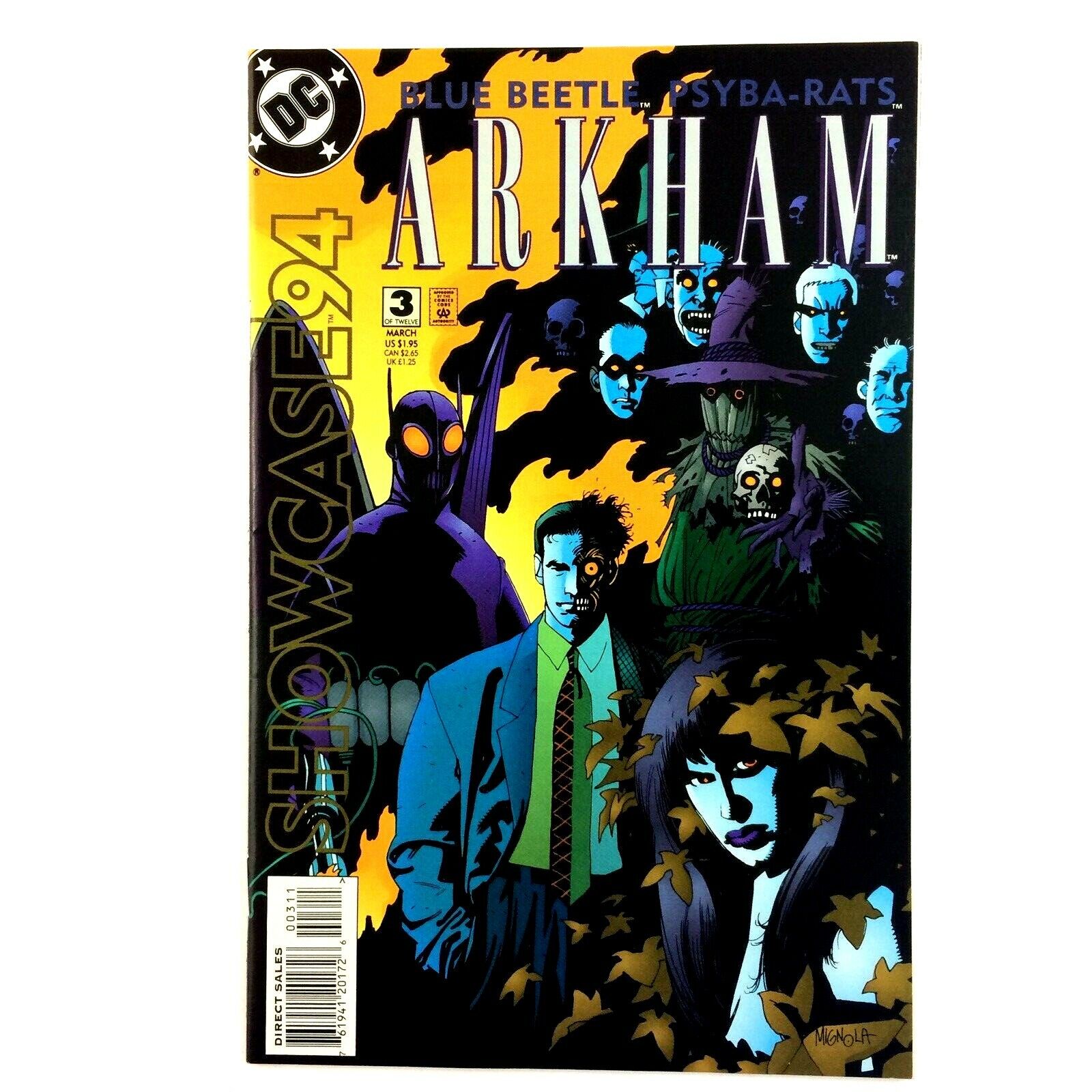 Showcase \'94 #31 DC Comics 1994 NM- Arkham Bane Two-Face Scarecrow Mad Hatter