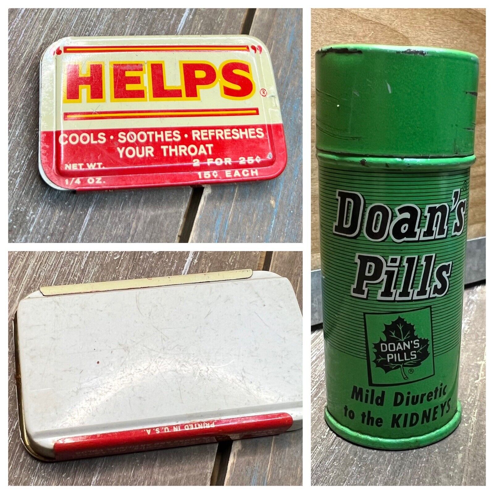 Vintage Tins Green Doan’s Pills And \