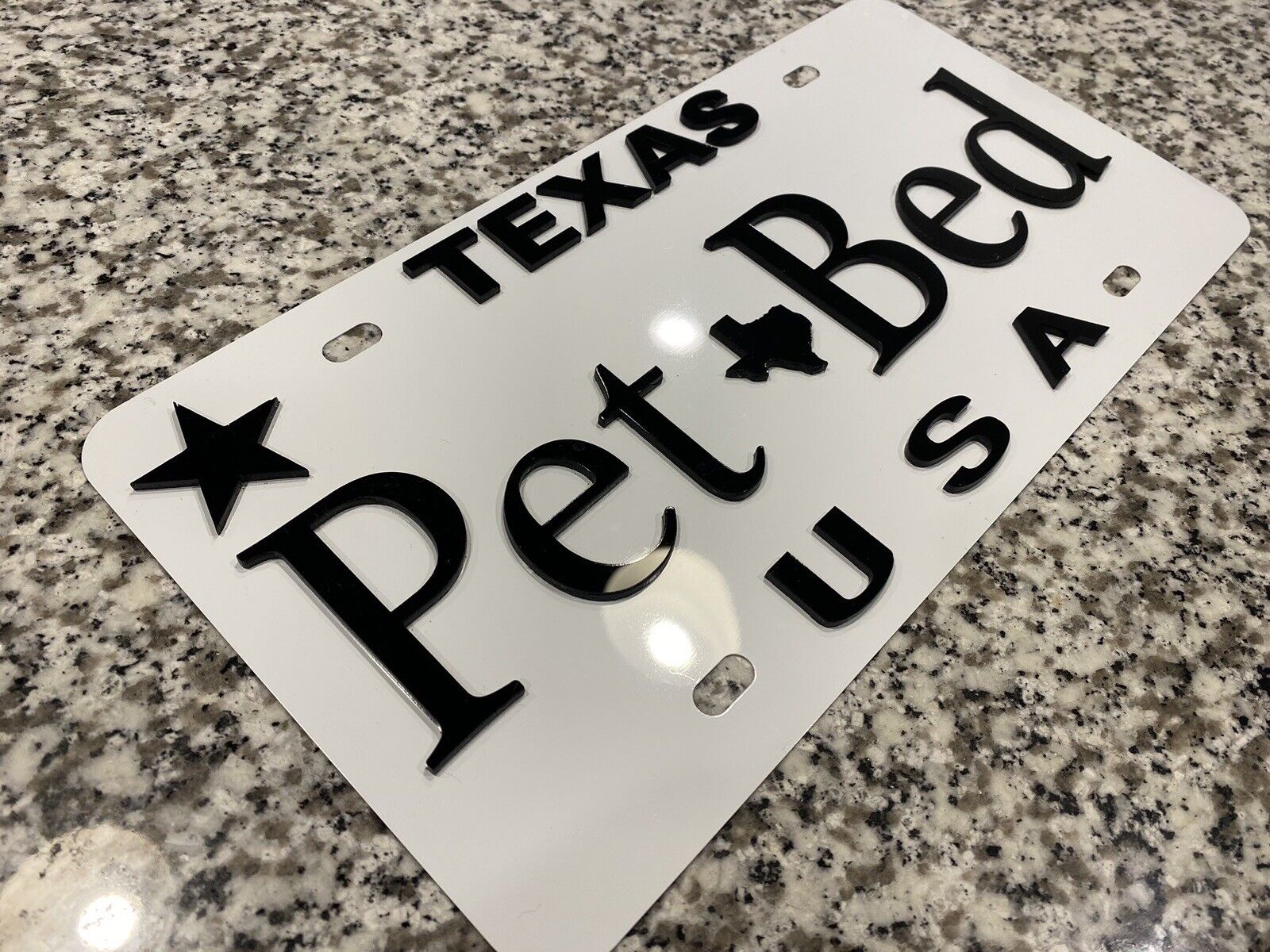 3D license plates, Number Platesblack&white blank, any text, Any font