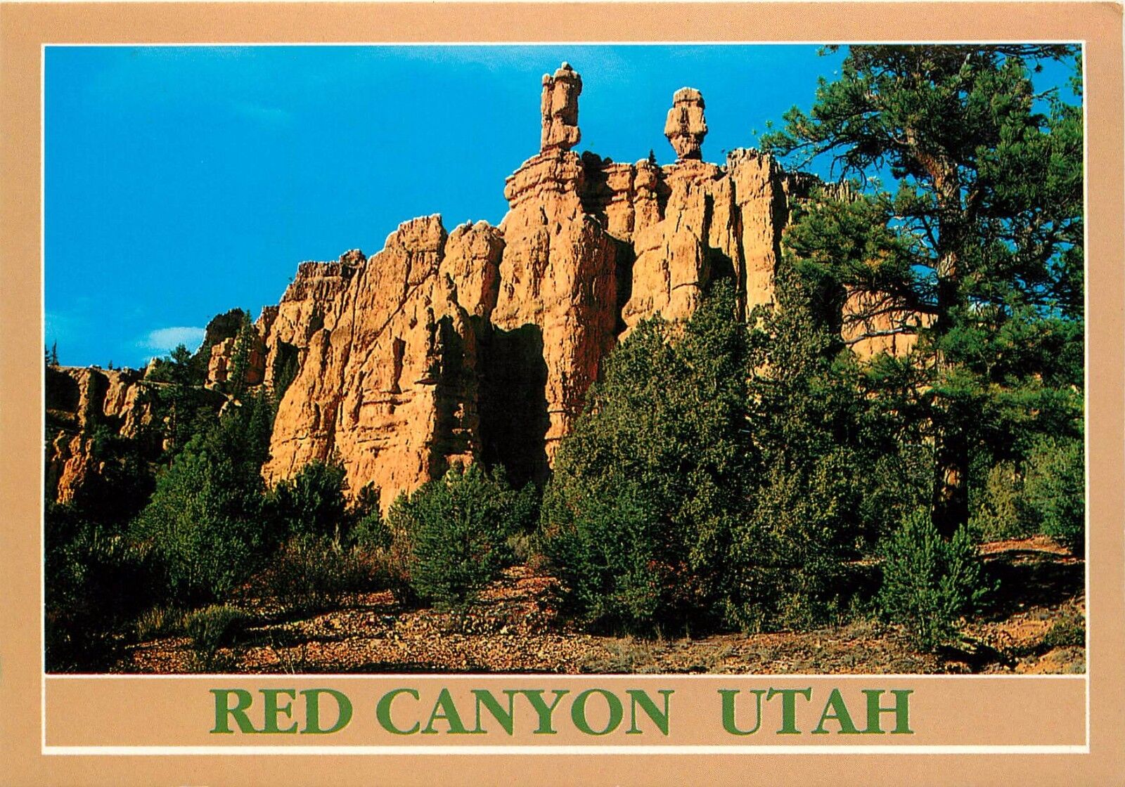 Red Canyon Utah Bryce Canyon Postcard