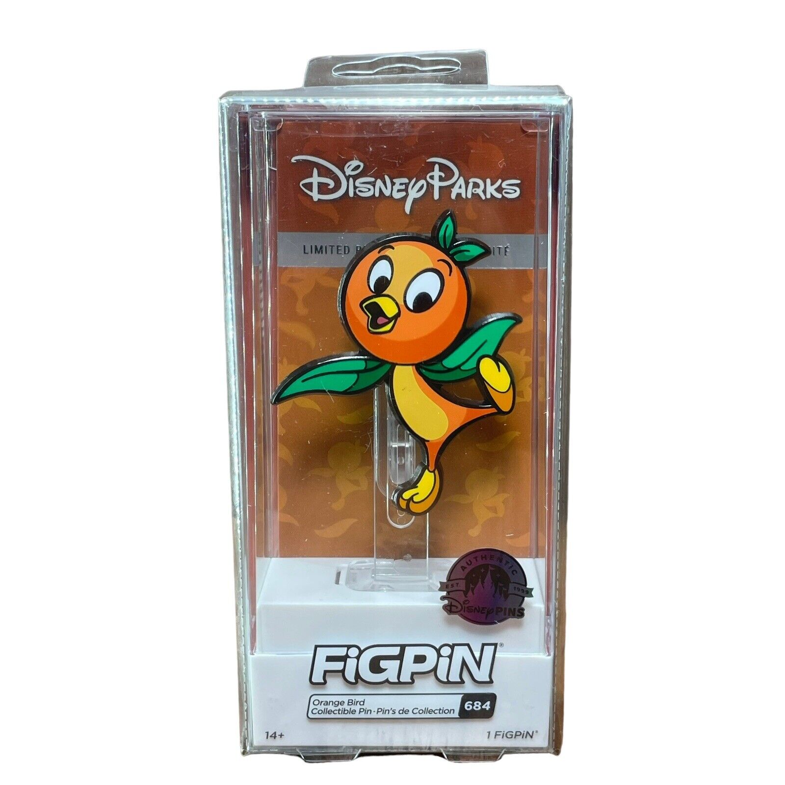 Disney Parks 2022 FIGPIN #684 Orange Bird Pin Limited Release Park Exclusive New