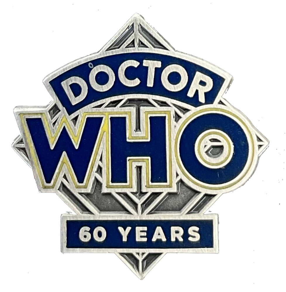 UK DR DOCTOR WHO 60TH ANNIVERSARY (1963-2023) NEW LOGO PIN